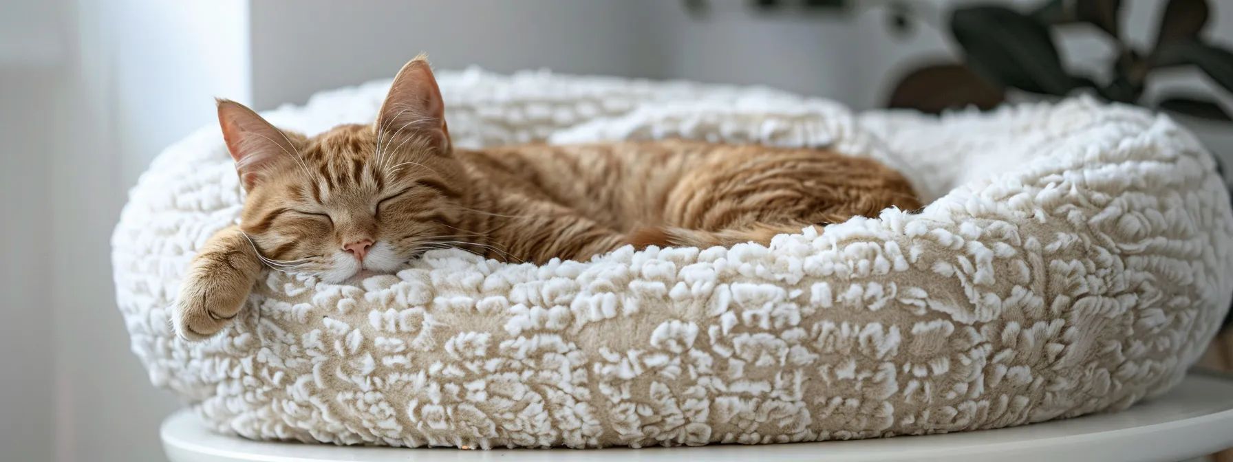 a luxurious plush cat bed with memory foam padding and a stylish design, surrounded by satisfied customer testimonials and price tags indicating diversity in the market.